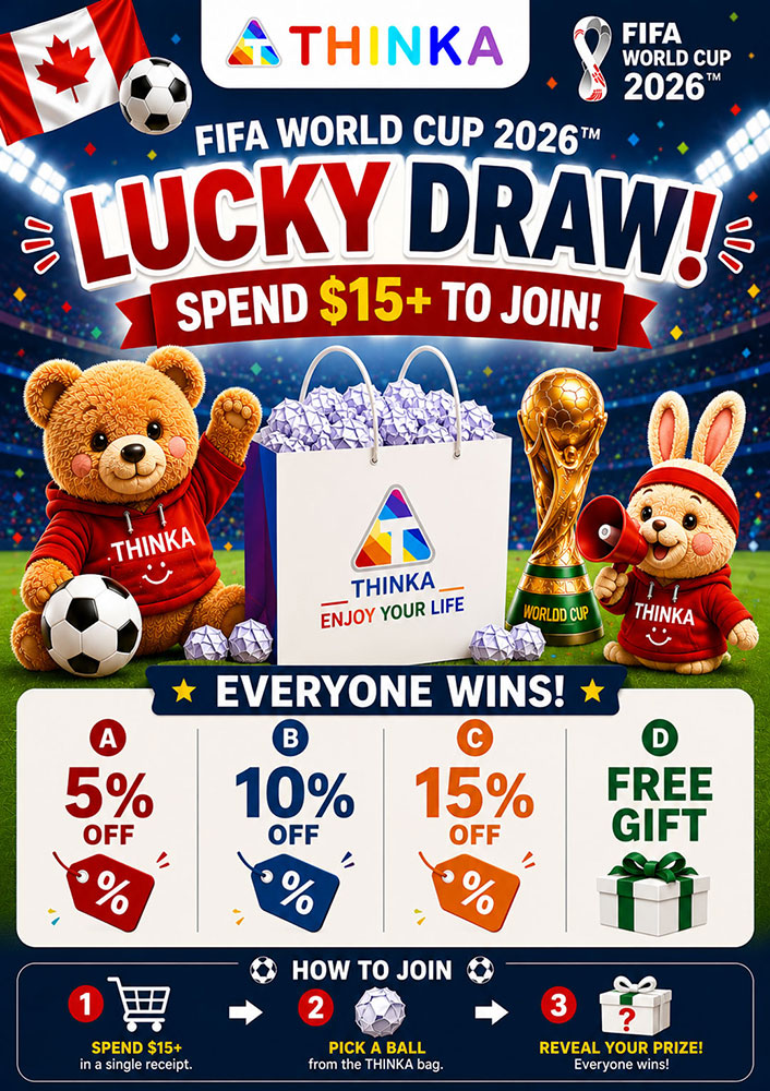 Offer title FIFA World Cup 2026™ Lucky Draw is ON at Thinka!